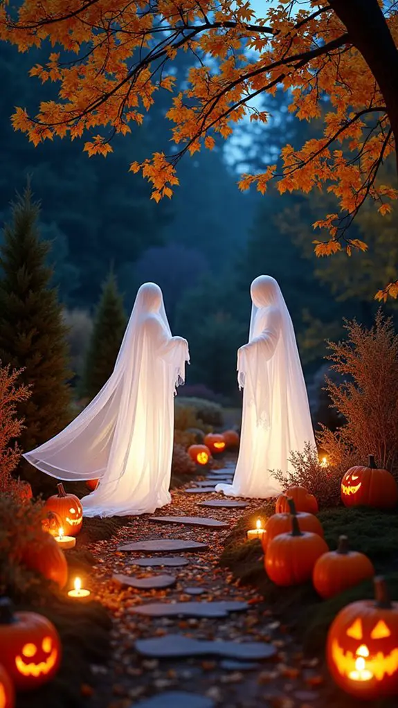 ethereal ghostly outdoor decor