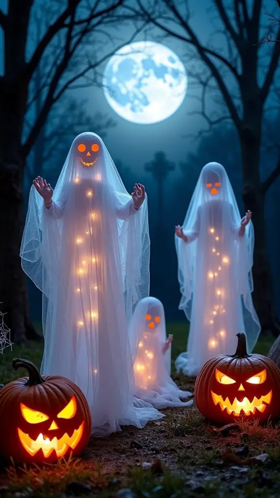 ethereal glowing ghost decorations