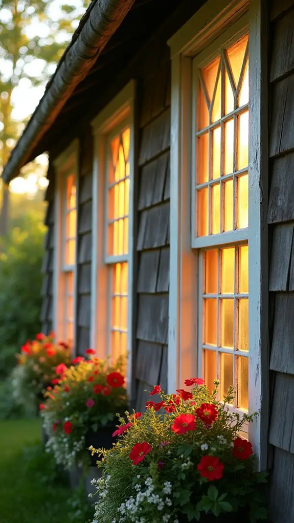 farmhouse window grille charm