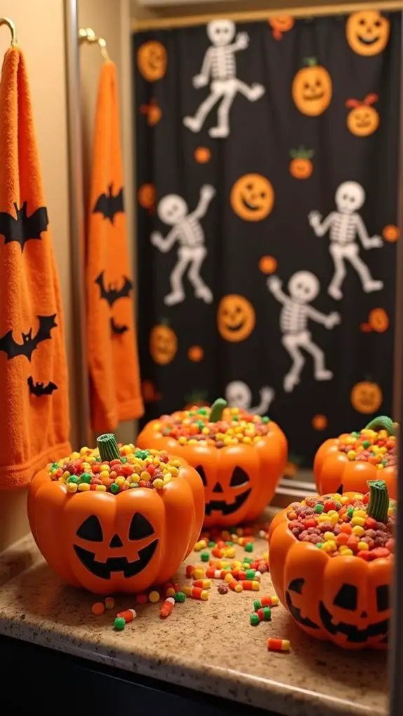 festive bathroom candy bowls