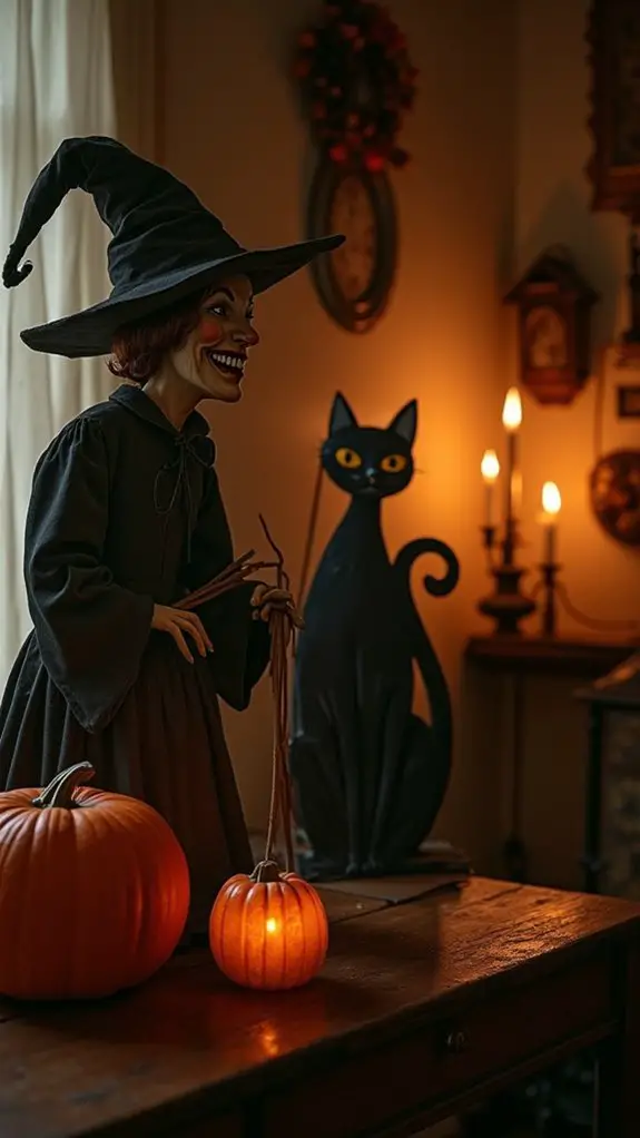 festive halloween cardboard cutouts