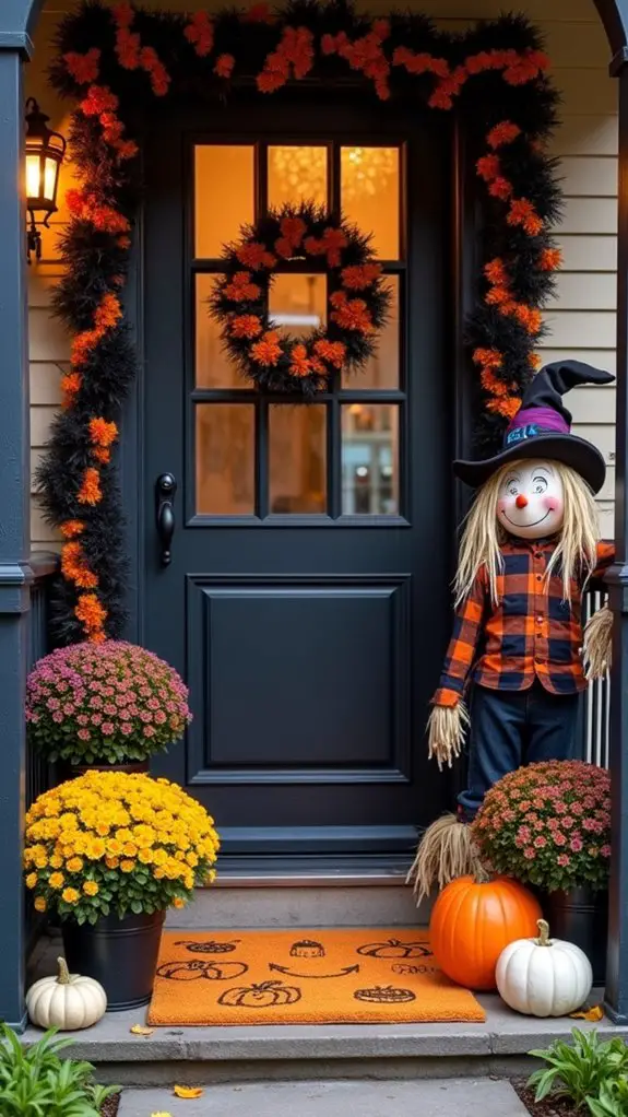 festive halloween doormat designs