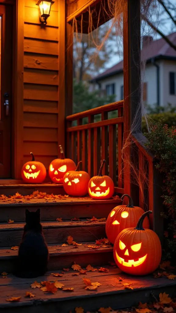 festive halloween pumpkin glow