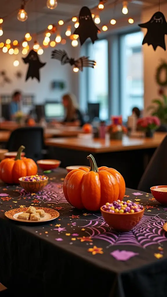 festive halloween table covers