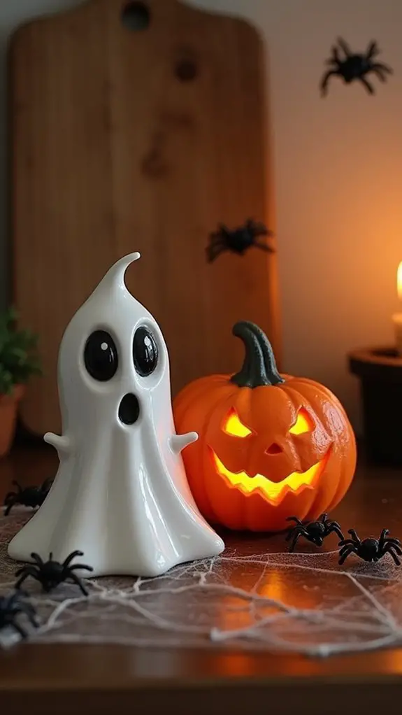 festive halloween table decor