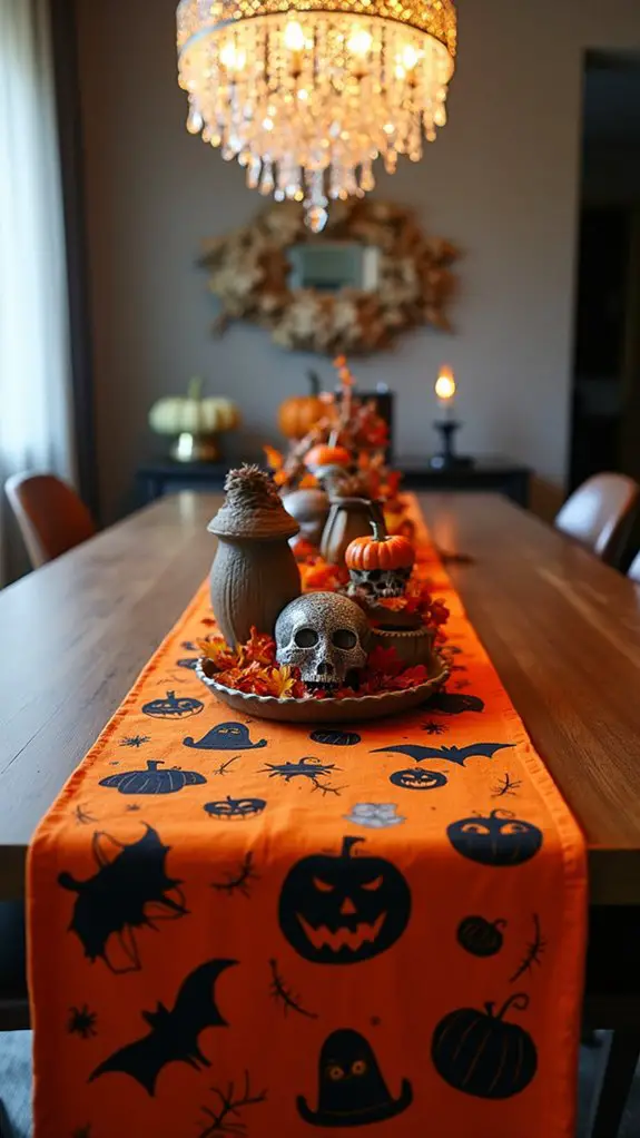 festive halloween table decor