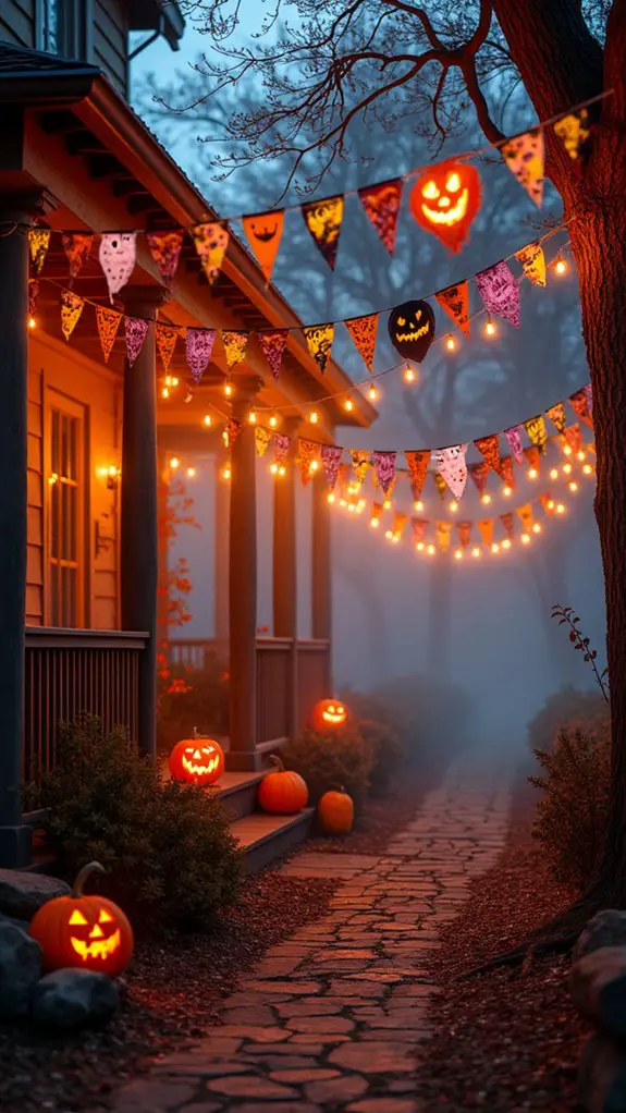 festive halloween themed banners