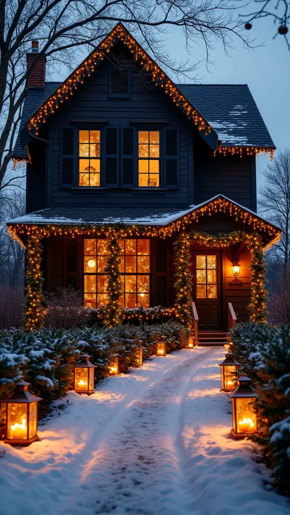 festive lanterns enhance atmosphere