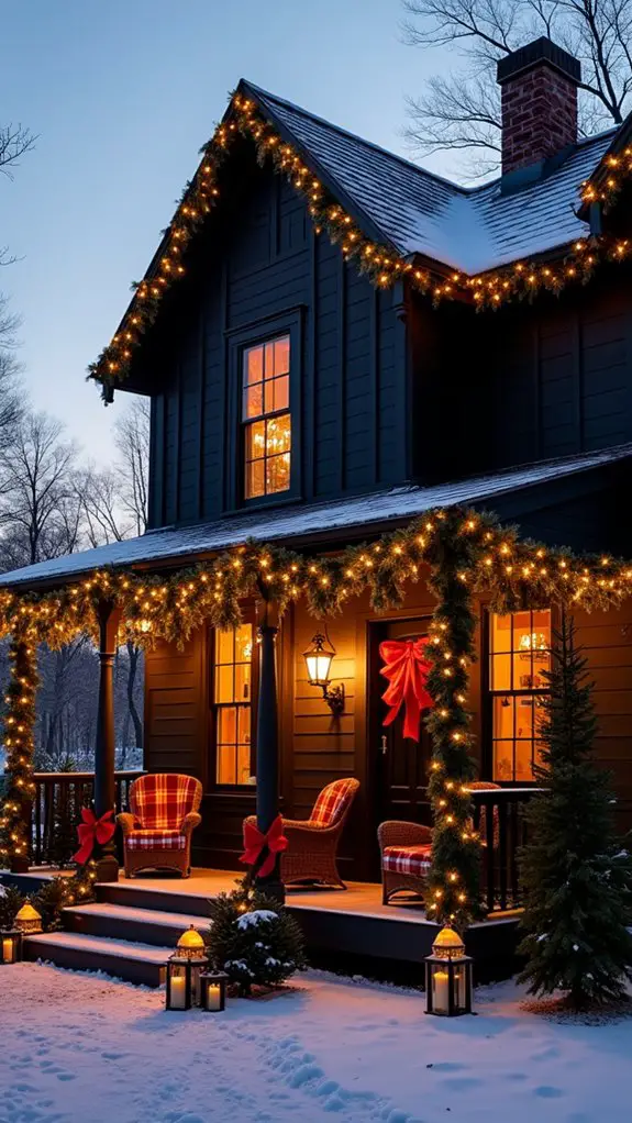 festive plaid throw blankets