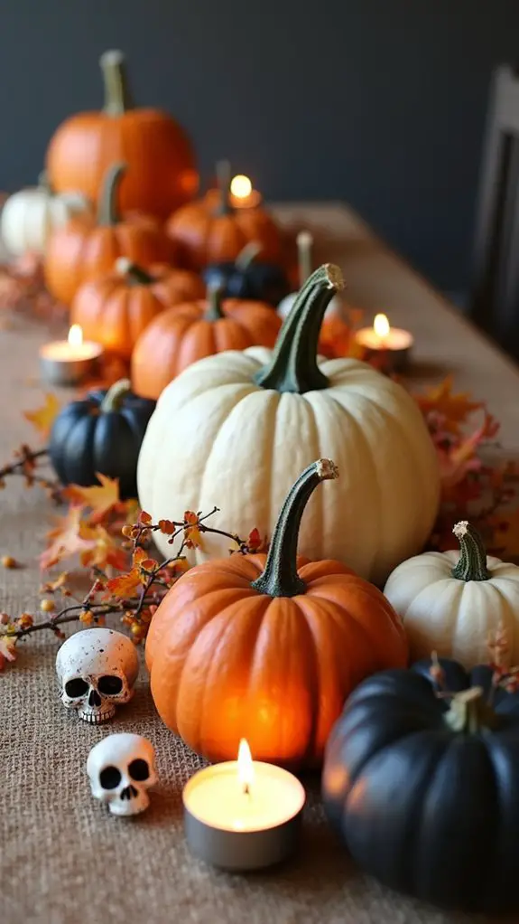 festive pumpkin centerpiece decoration