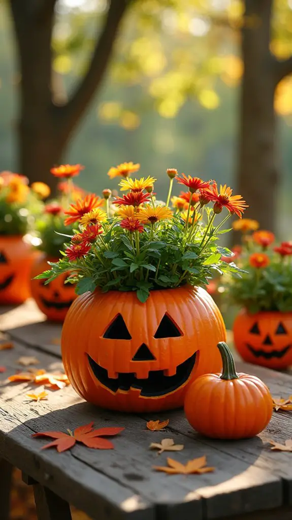 festive pumpkin planter project