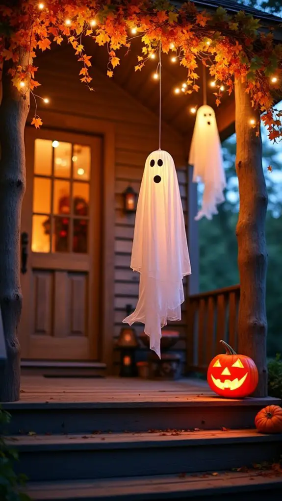 floating ghosts for halloween
