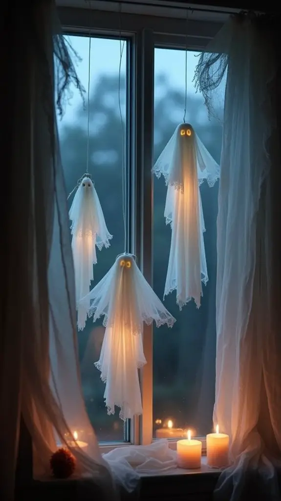 floating ghosts halloween decorations