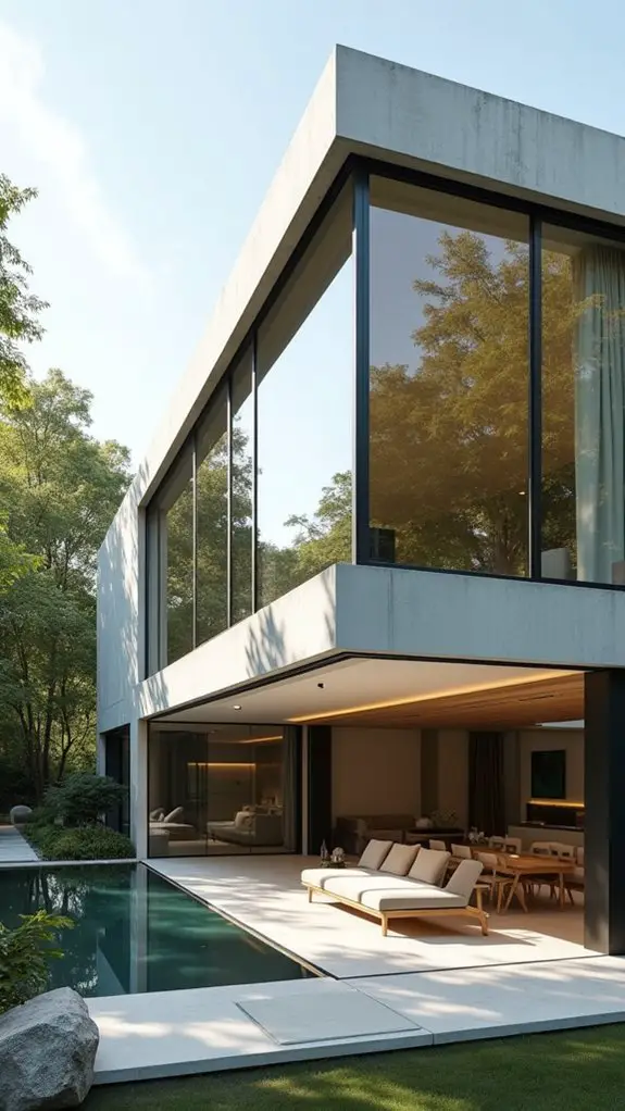 frameless corner windows elegance