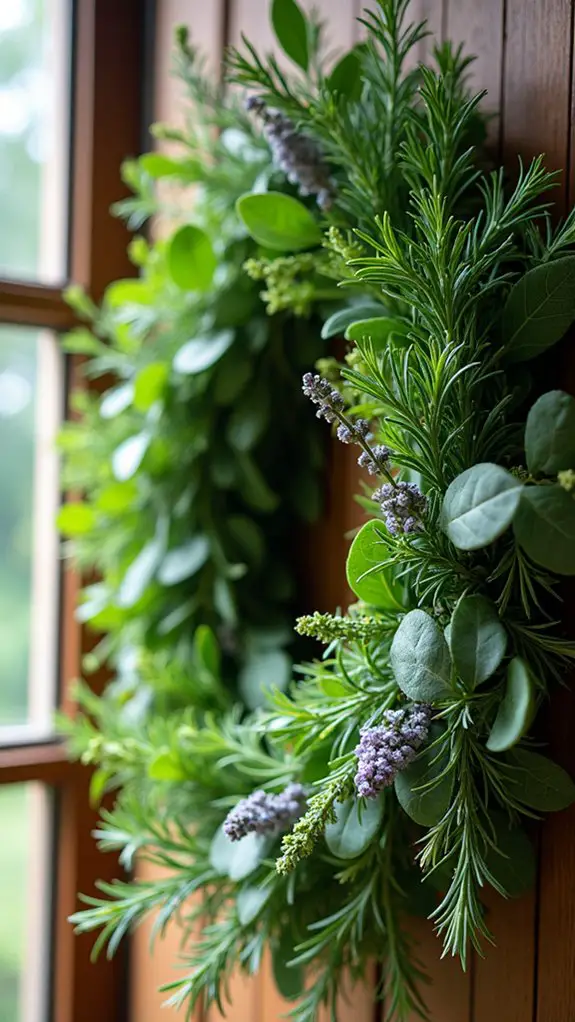 fresh herb wreath charm