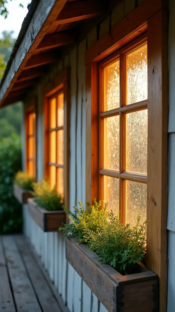 frosted glass enhances privacy