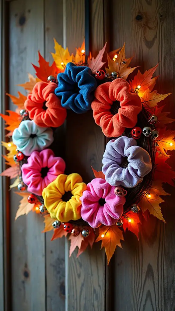funky halloween hair wreaths