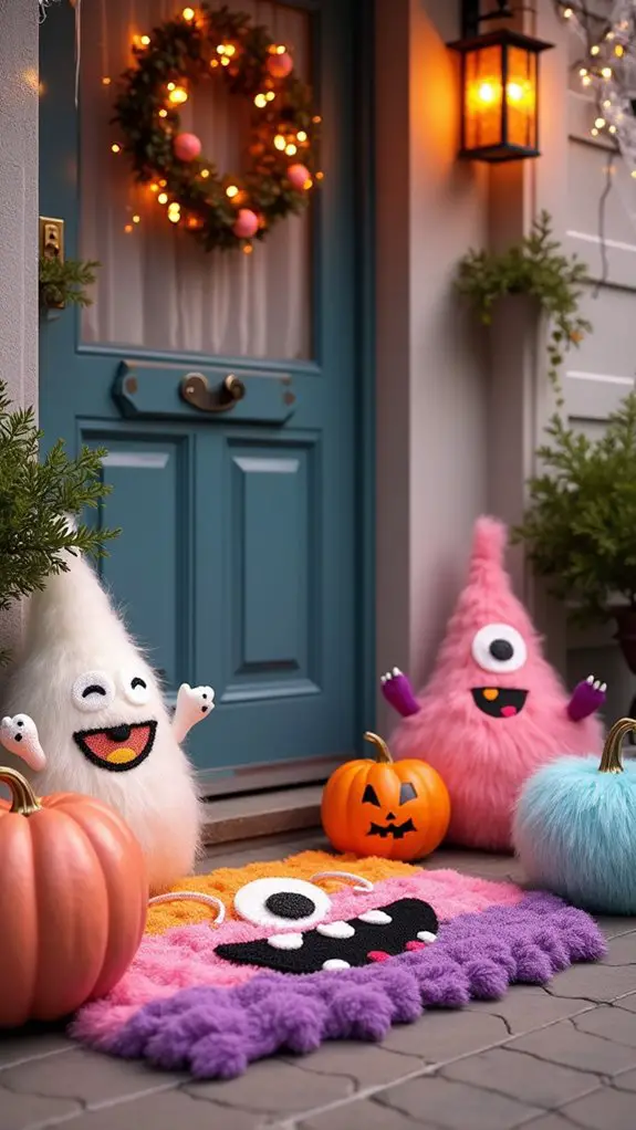 funky monster door mats