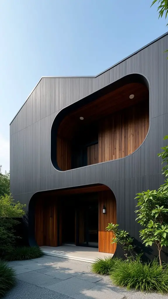 geometric contrast with organic