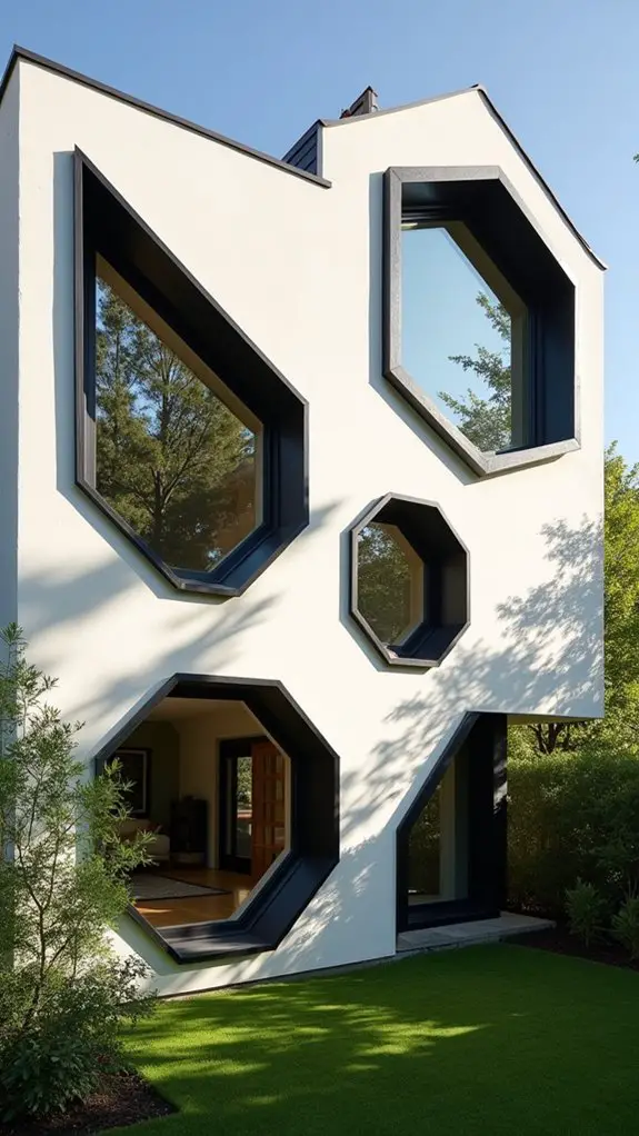 geometric window designs enhance appeal