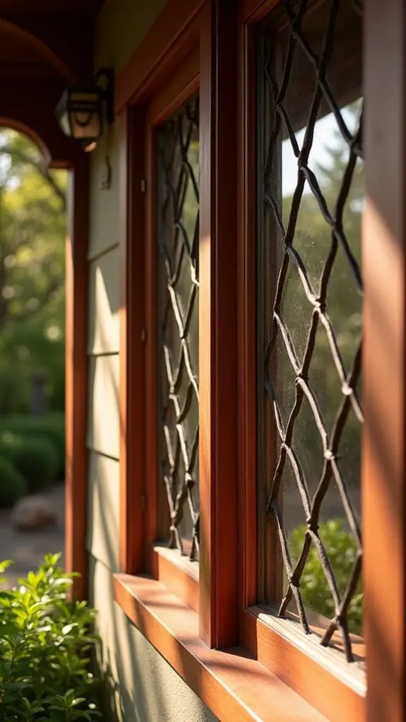 geometric window grille designs