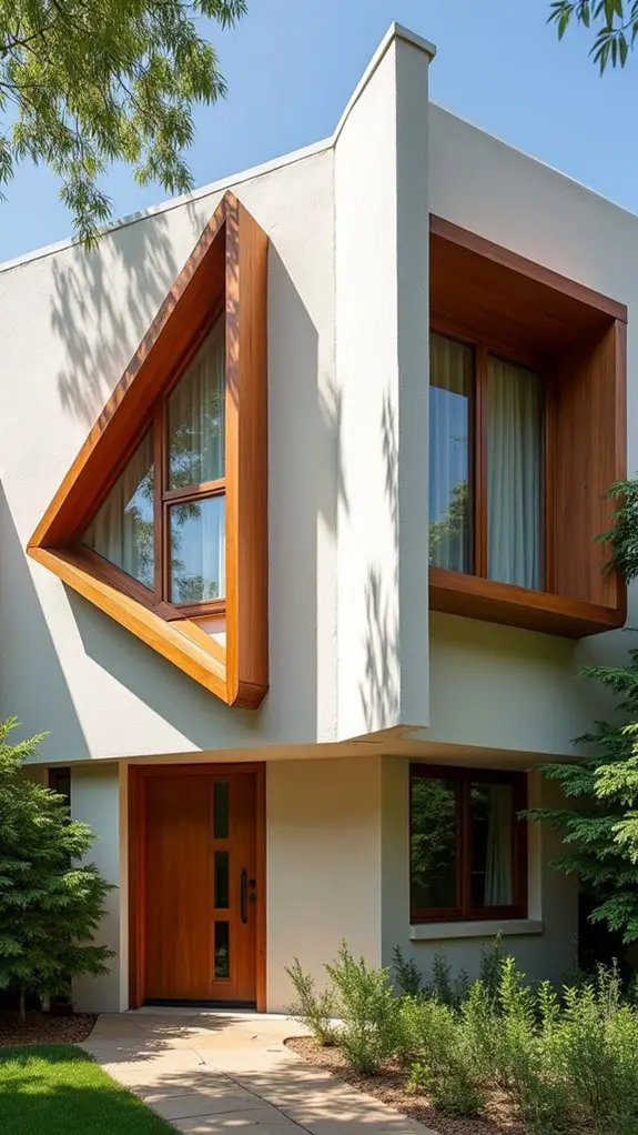 geometric window shapes enhance aesthetics