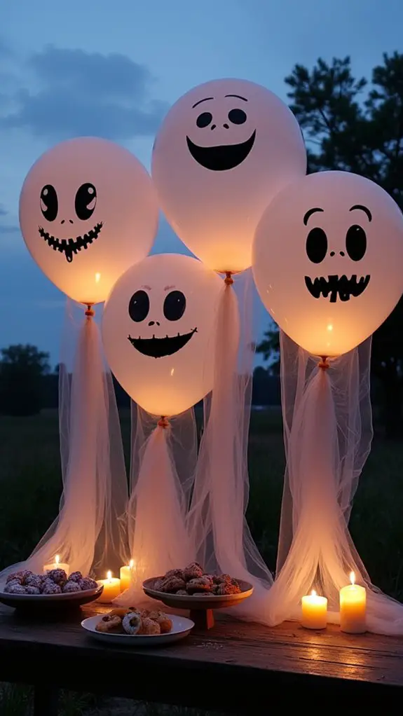 ghostly balloon halloween decorations