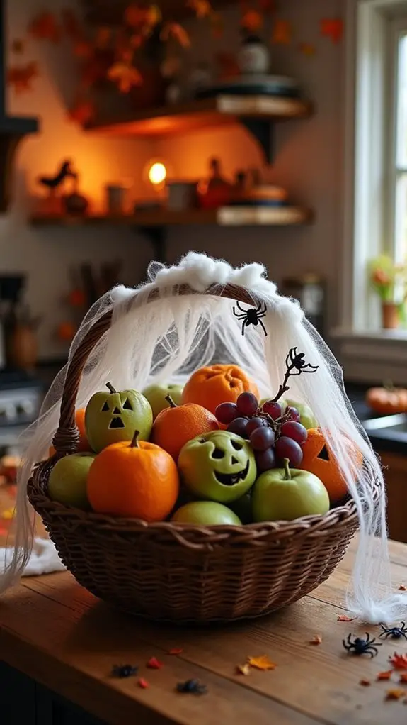 ghoulish fruit centerpiece decoration