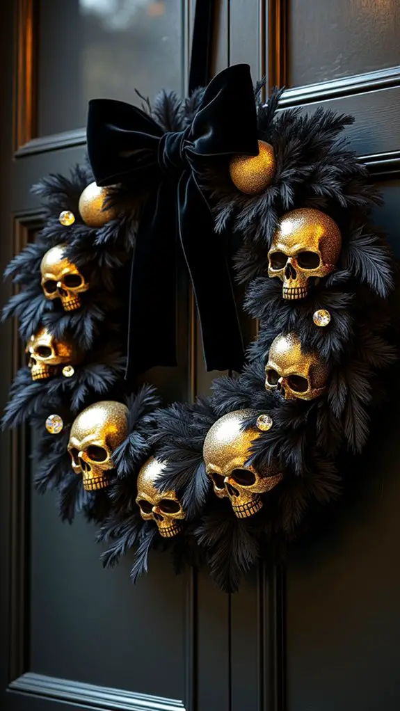 glamorous black and gold