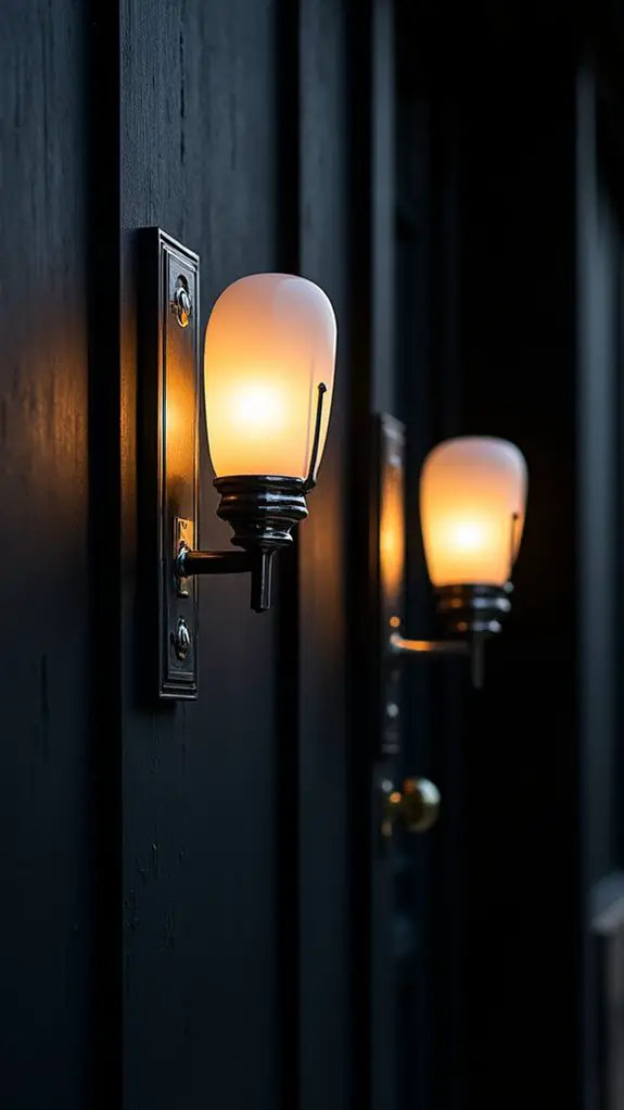 glamorous geometric black lights