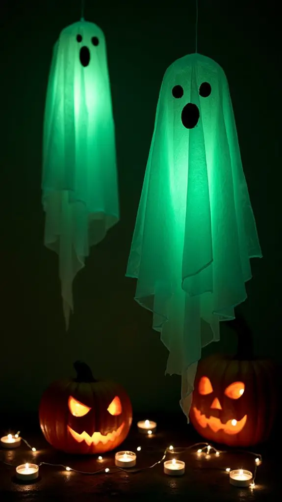 glow in the dark ghost decorations