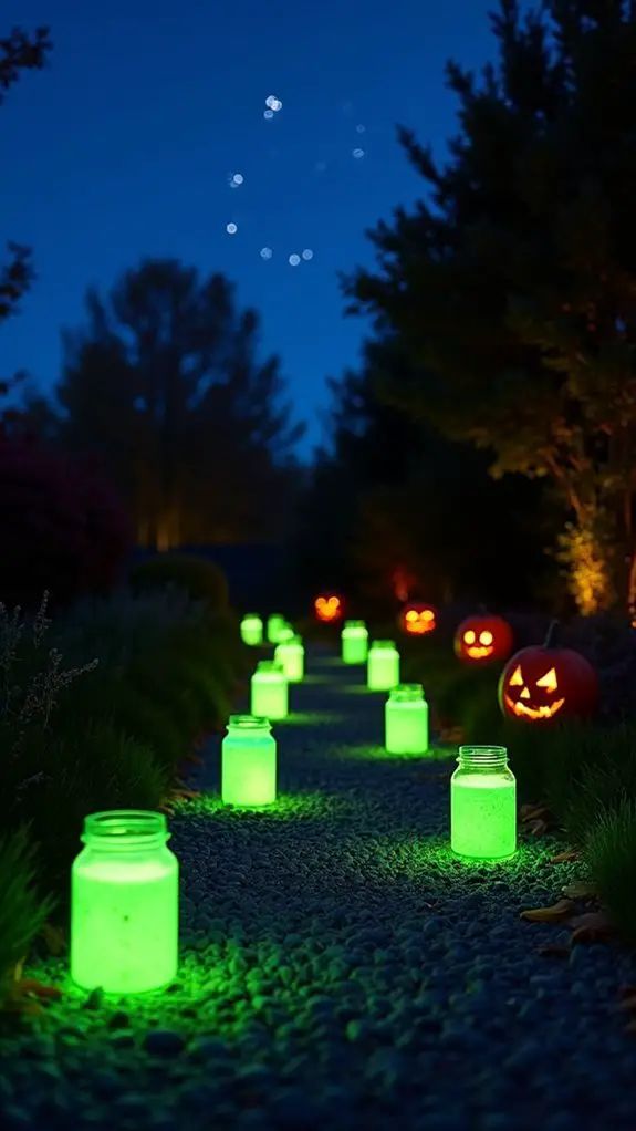 glow in the dark pathway markers