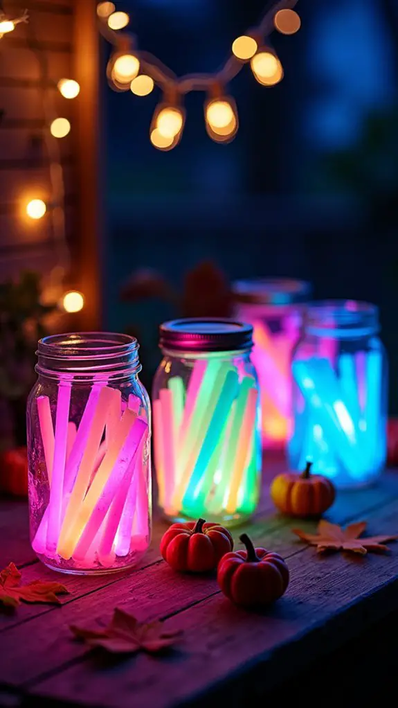 glow stick jar creations