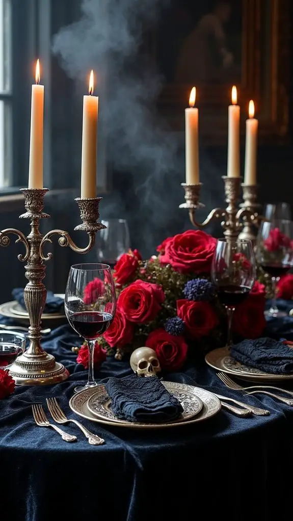 gothic elegance with candles