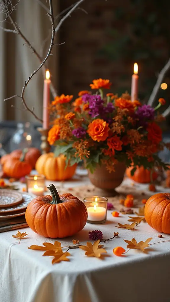 halloween festive table settings