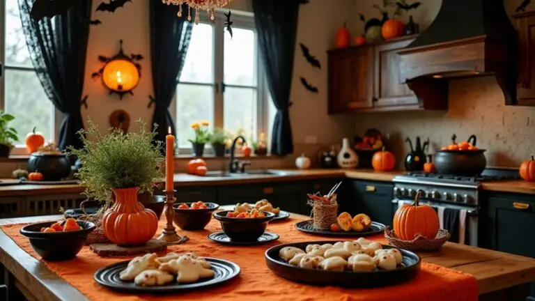halloween themed kitchen decorations