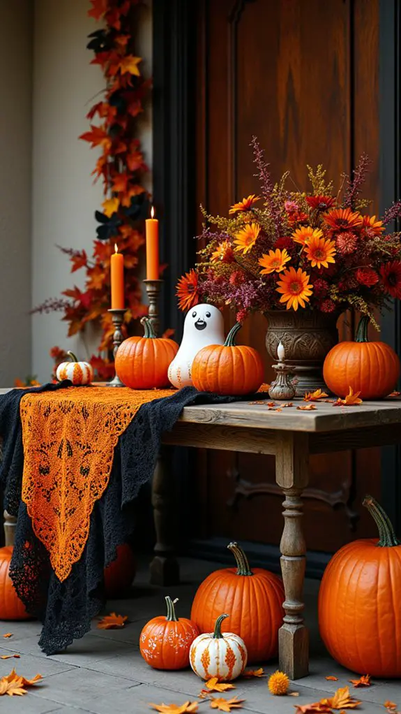 halloween themed table decorations