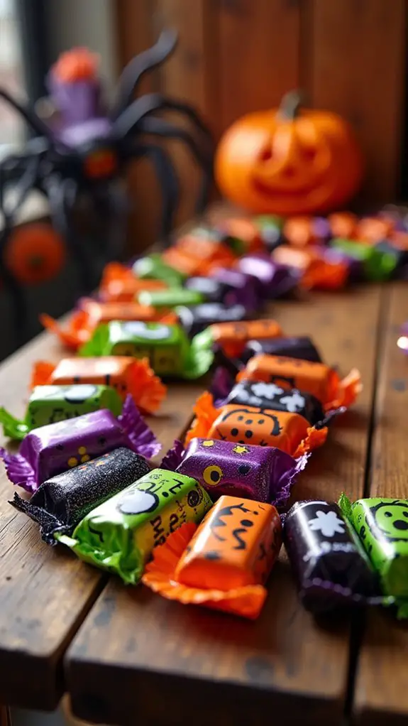 handmade candy wrapper garland