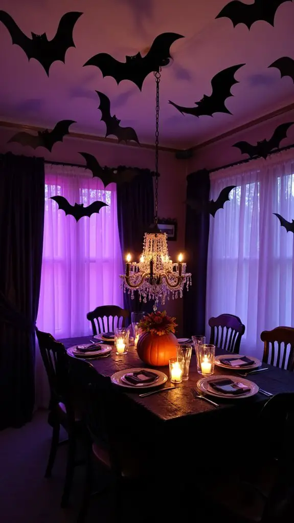 hanging bats for halloween