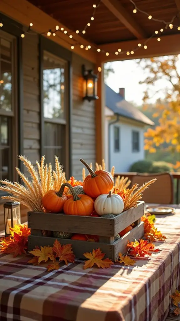 harvest themed centerpiece decorations