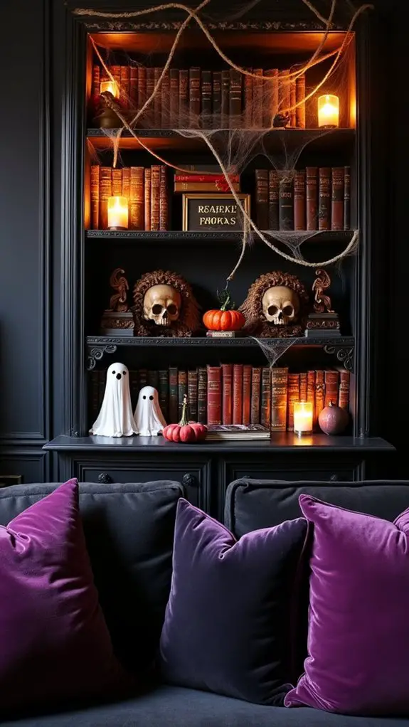 haunted bookshelf design ideas