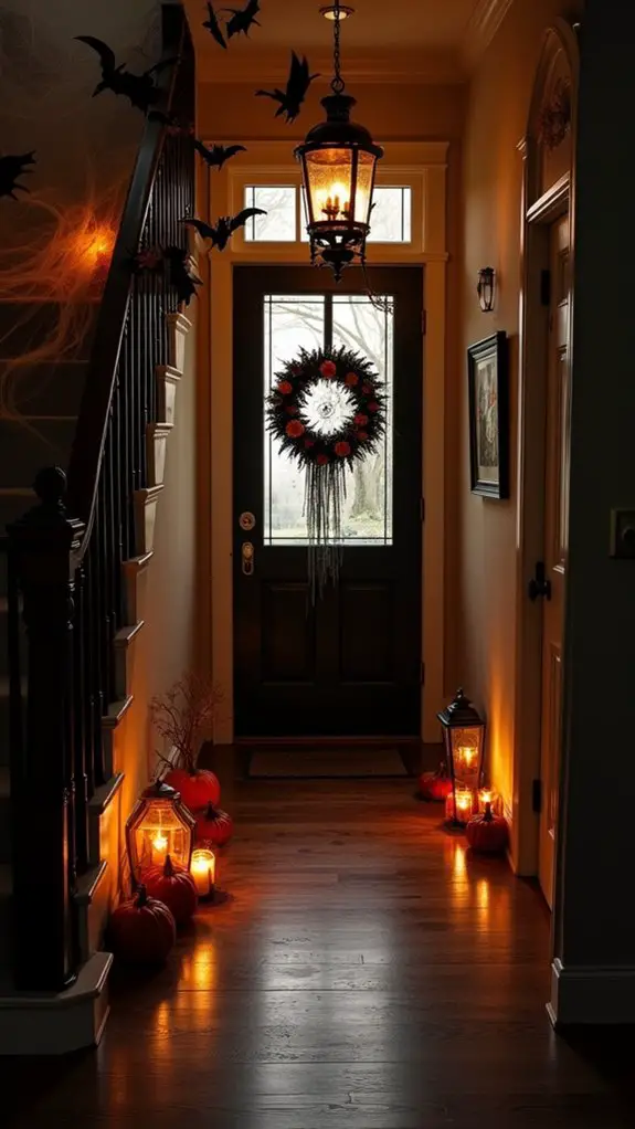 haunted entryway halloween decor