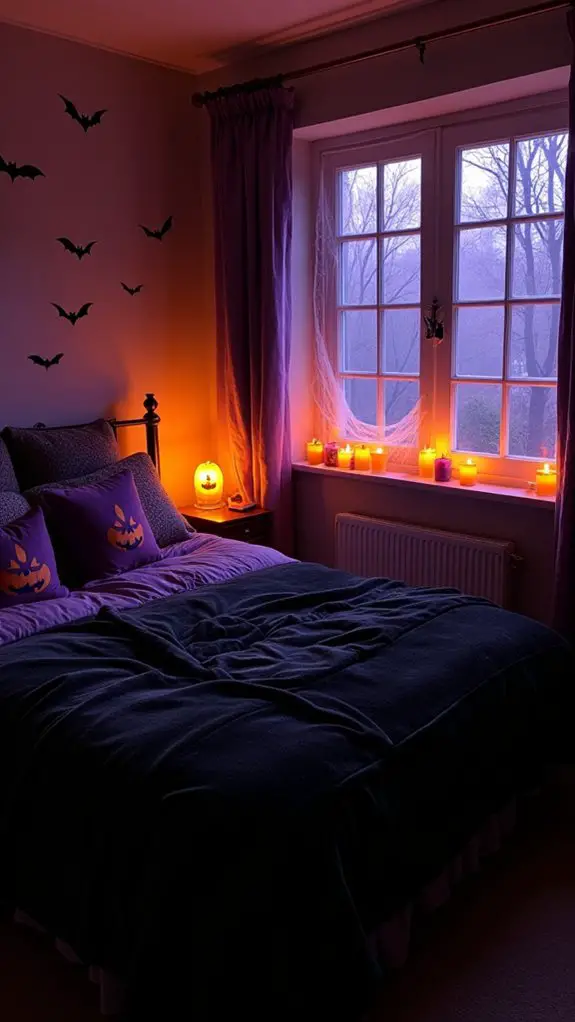 haunting window silhouettes decor