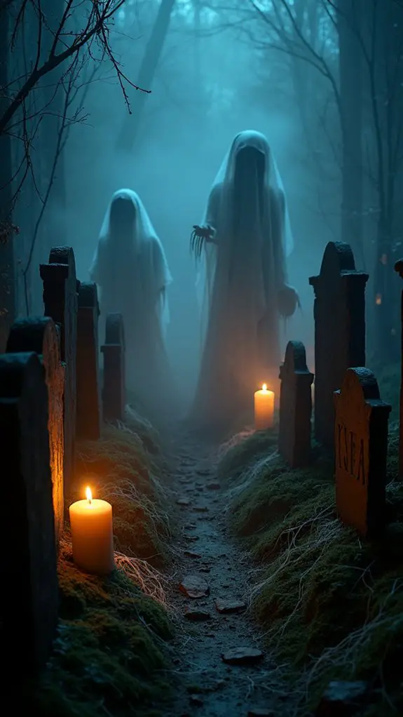 indoor spooky graveyard decorations