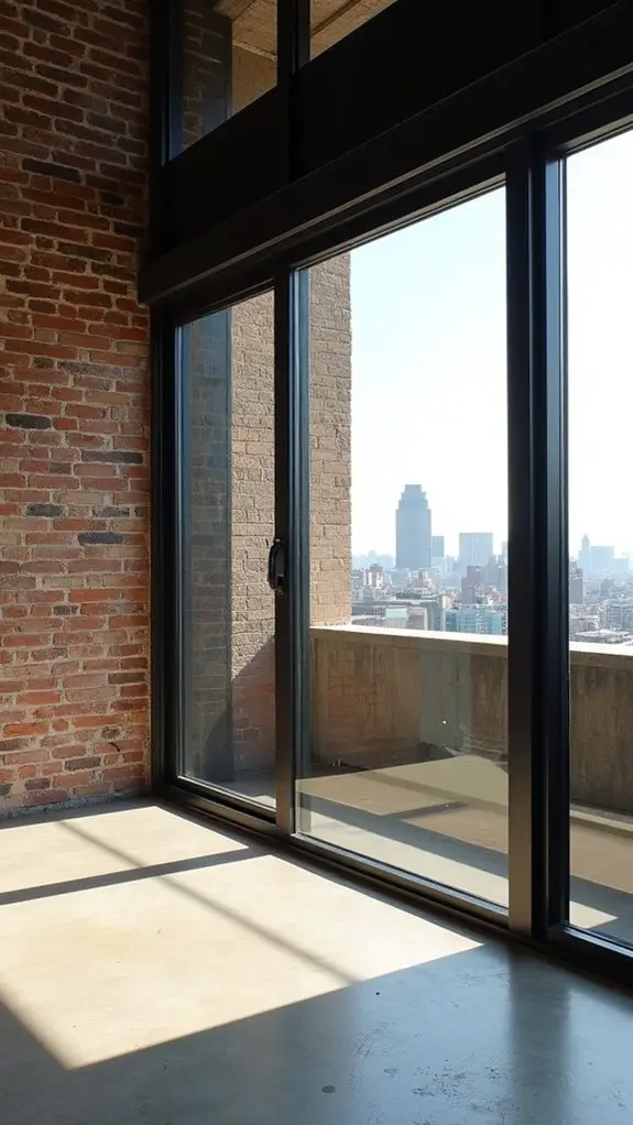 industrial metal framed windows