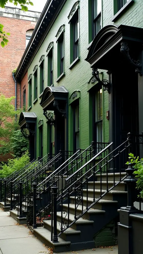 industrial olive green contrast
