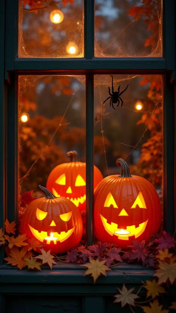jack o lantern window decorations