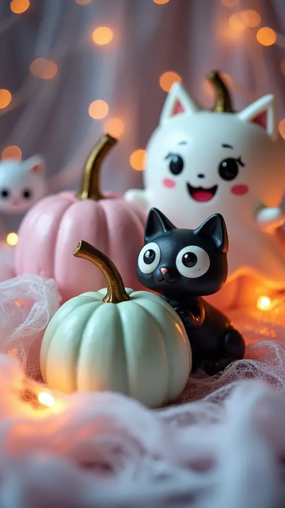 kawaii halloween figurine decor