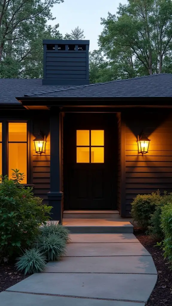 lantern fixtures enhance ambiance