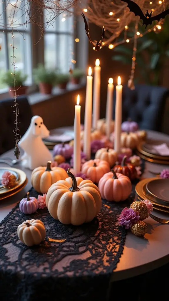 lively lace halloween decor